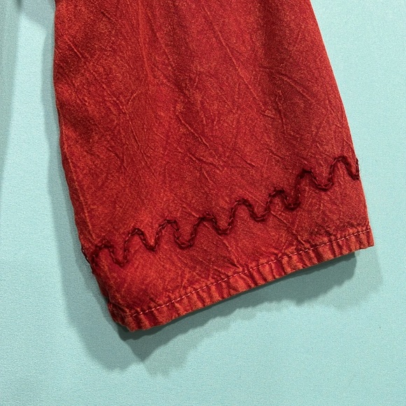 90s Ananda’s Collection Rayon Embroidered Dress XL - Picture 9 of 10